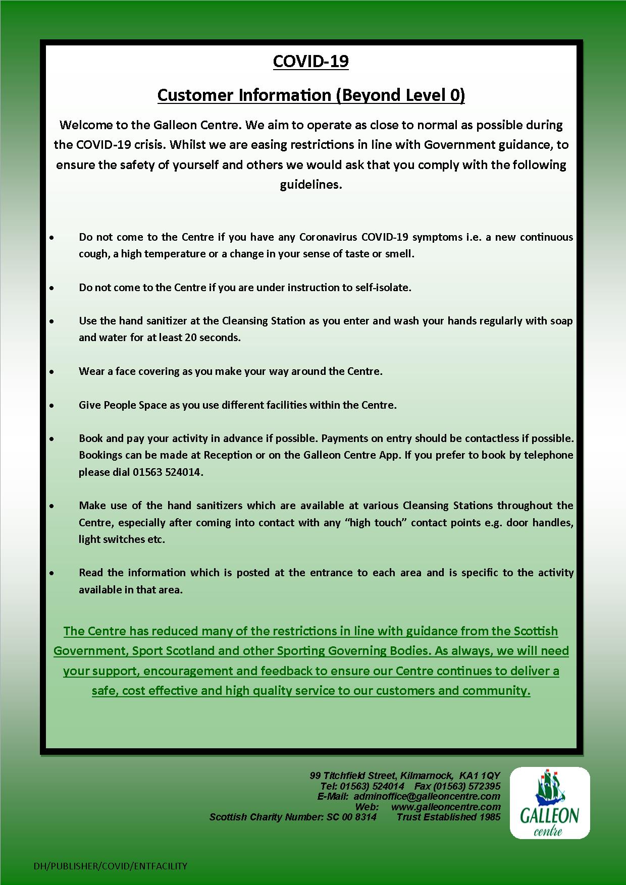 Entering Facility Customer Info