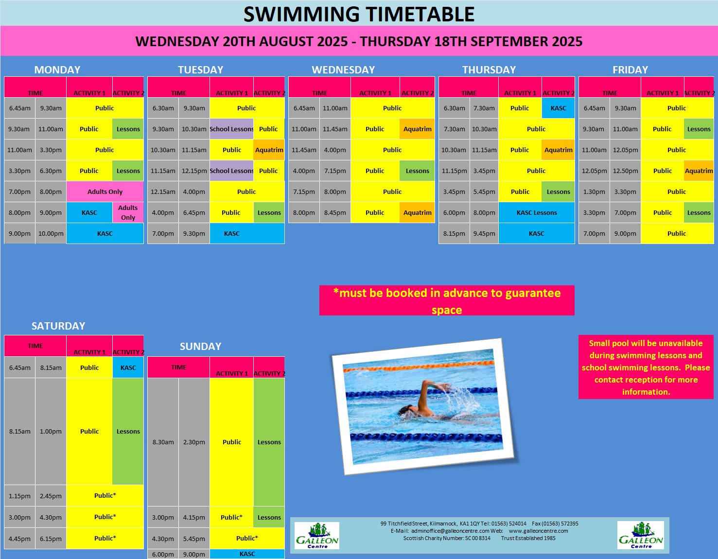 POOL TIMETABLE FROM 20.08.25 18.09.25a